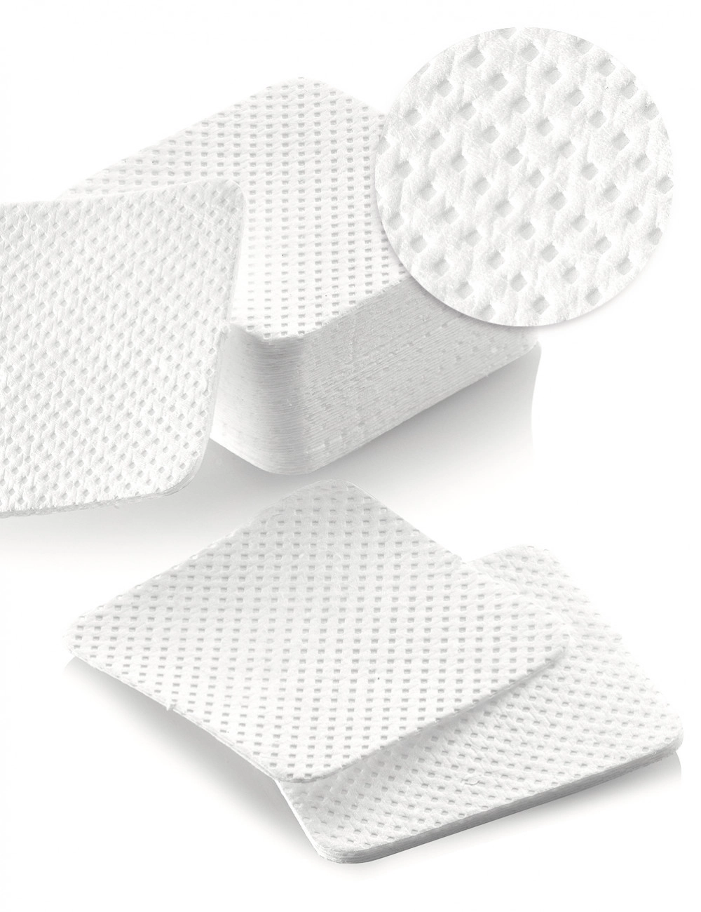 Coton nail wipes Carré de cellulose