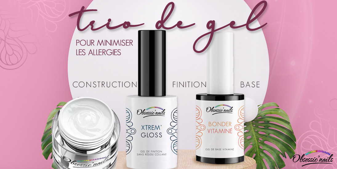 Trio de gel pour minimiser les allergies